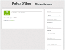 Tablet Screenshot of peterfilec.com